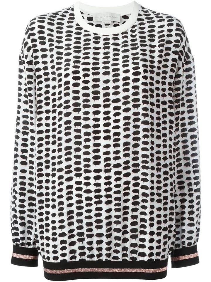 Stella Mccartney Printed Top, Women's, Size: 38, White, Cotton/silk