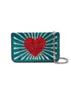 Les Petits Joueurs Ginny Heart Shoulder Bag - Green