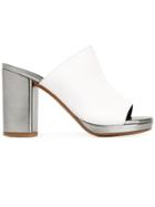 Robert Clergerie Platform Mule Sandals - White