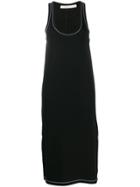 Rag & Bone Contrast Stitch Tank Dress - Black