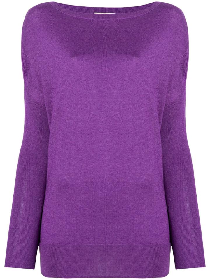 Snobby Sheep Boat Neck Jersey - Pink & Purple