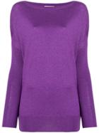 Snobby Sheep Boat Neck Jersey - Pink & Purple
