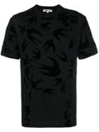 Mcq Alexander Mcqueen Swallow Print Panelled T-shirt - Black