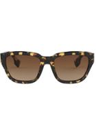 Burberry Eyewear Rectangular Frame Sunglasses - Black