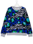 Kenzo Kids Animal Print Sweatshirt - Blue