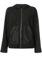 Raquel Allegra Bomber Jacket With Hood - Black