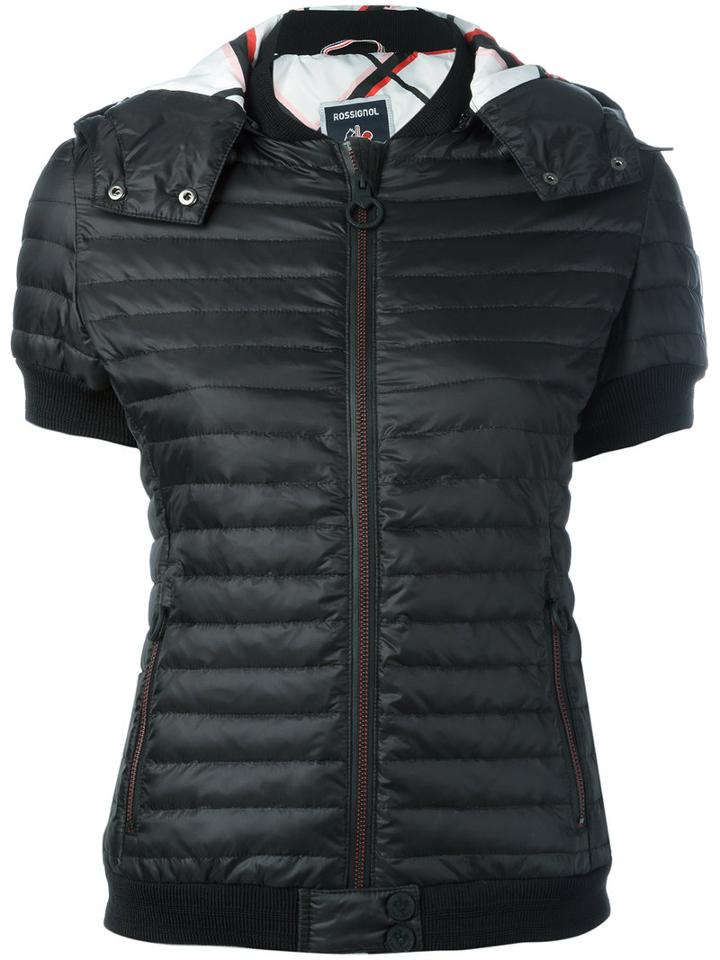 Rossignol Short-sleeved Puffer Jacket, Women's, Size: 38, Black, Polyamide/polyester/duck Feathers