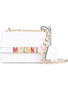 Moschino - Rainbow Plaque Shoulder Bag - Women - Calf Leather - One Size, White, Calf Leather
