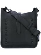 Rebecca Minkoff - Stud Detail Shoulder Bag - Women - Leather/suede - One Size, Women's, Black, Leather/suede