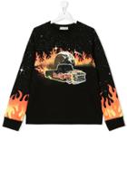 Stella Mccartney Kids Teen Car Print Sweatshirt - Black