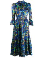 La Doublej Midi Visconti Dress - Blue