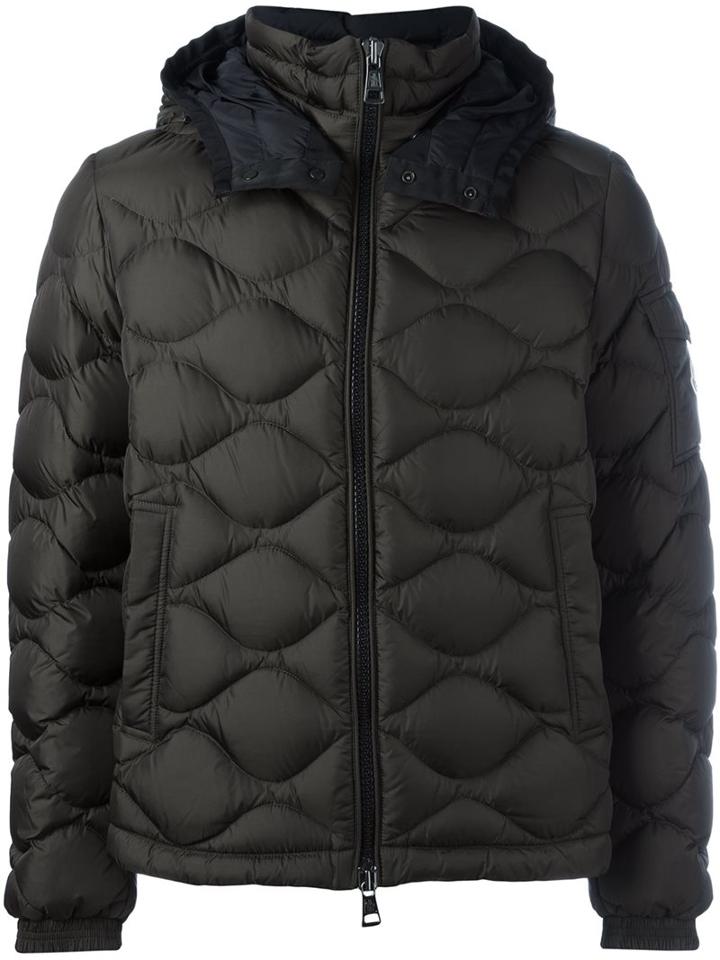 Moncler 'morandieres' Padded Jacket, Men's, Size: 3, Green, Feather Down/polyamide