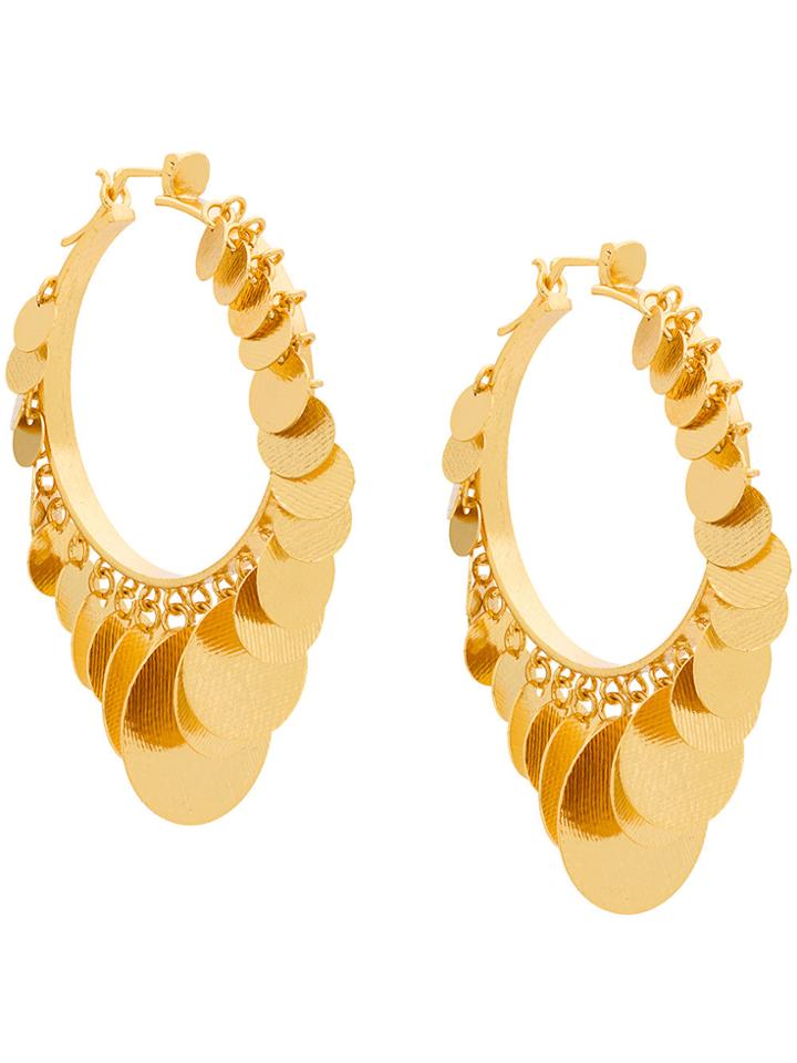 Paula Mendoza Embera Hoop Earrings - Metallic