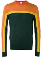 Paul Smith - Colour Block Sweater - Men - Silk/merino - S, Yellow/orange, Silk/merino