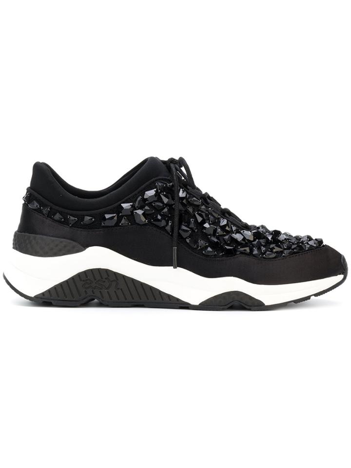 Ash Stone Stud Sneakers - Black