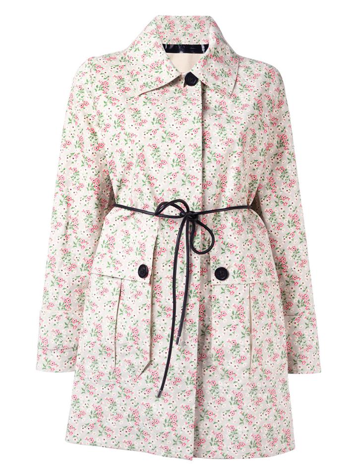 Moncler Floral Waist-tie Coast - Nude & Neutrals