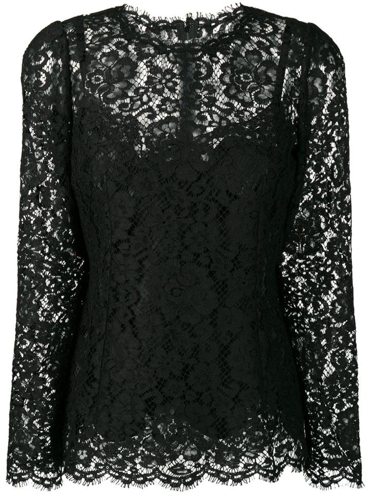 Dolce & Gabbana Lace Blouse - Black