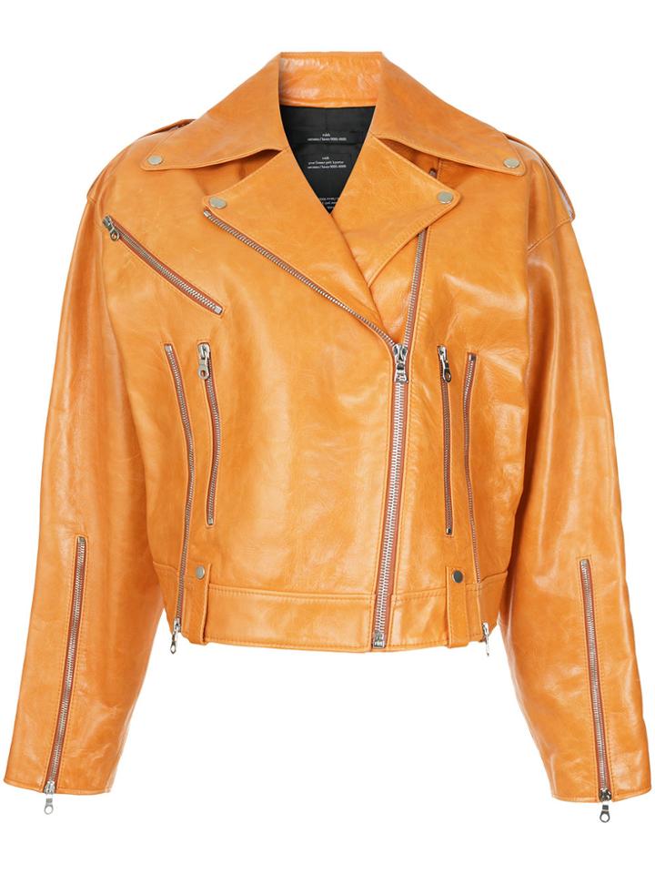Rokh Biker Jacket - Yellow & Orange