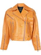 Rokh Biker Jacket - Yellow & Orange