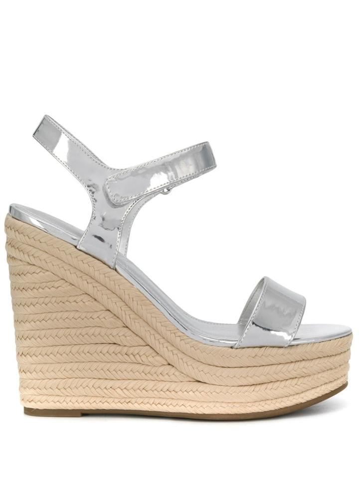 Kendall+kylie Kk Grand Wedge Sandals - Silver