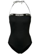 Moschino Bandeau Swimsuit - Black