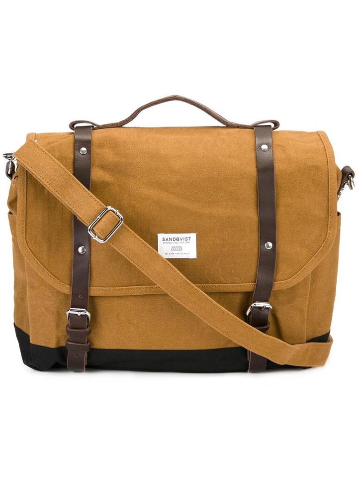 Sandqvist 'izzy' Shoulder Bag, Adult Unisex, Nude/neutrals, Cotton/nylon/buffalo Leather