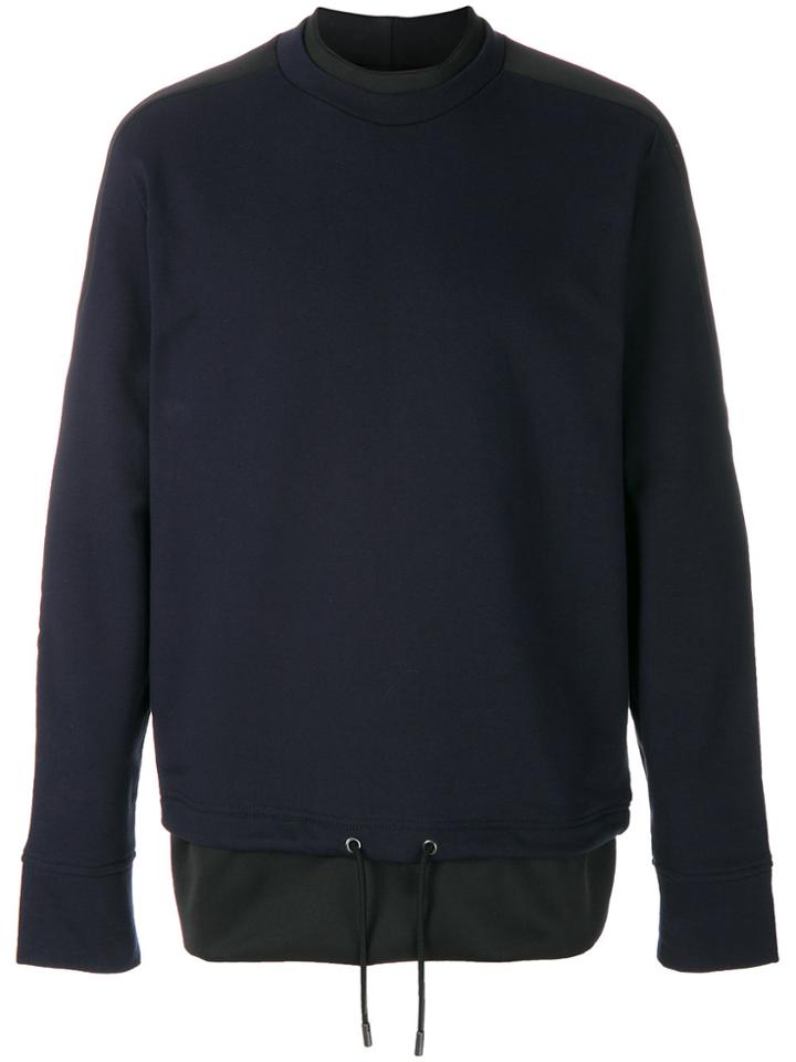 Diesel Black Gold Drawstring Hem Sweater - Blue