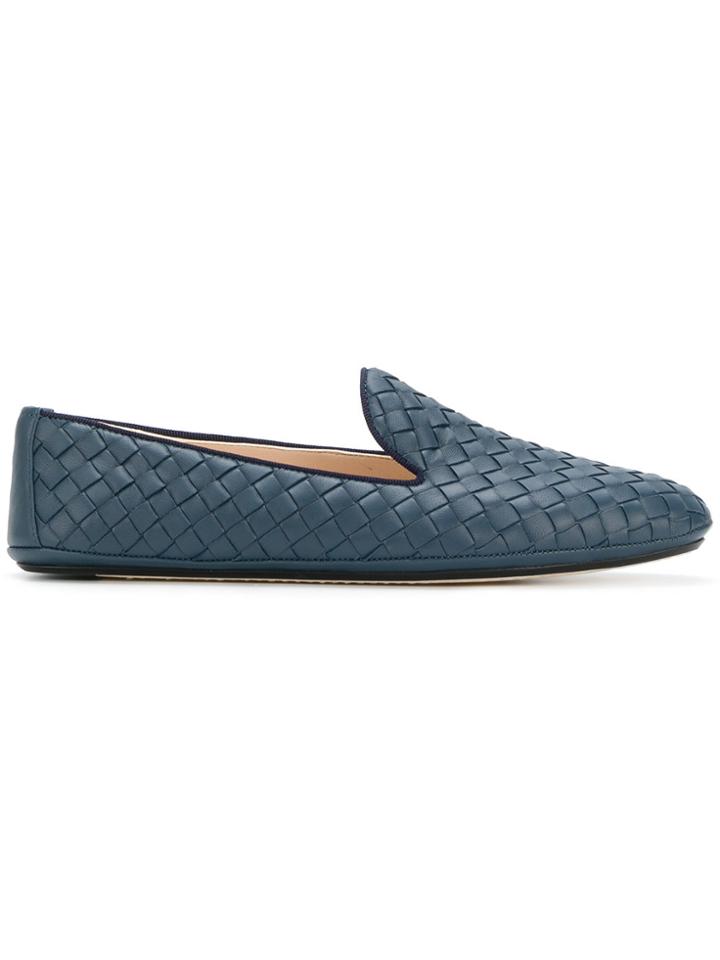 Bottega Veneta Intrecciato Loafers - Blue