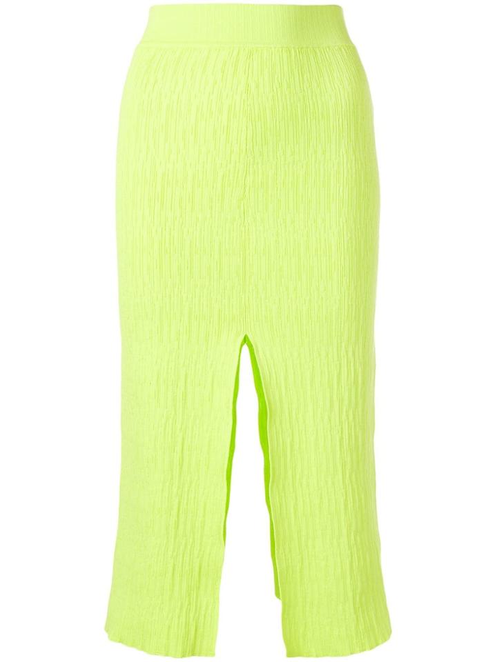 Simon Miller Slit Detail Pencil Skirt - Green