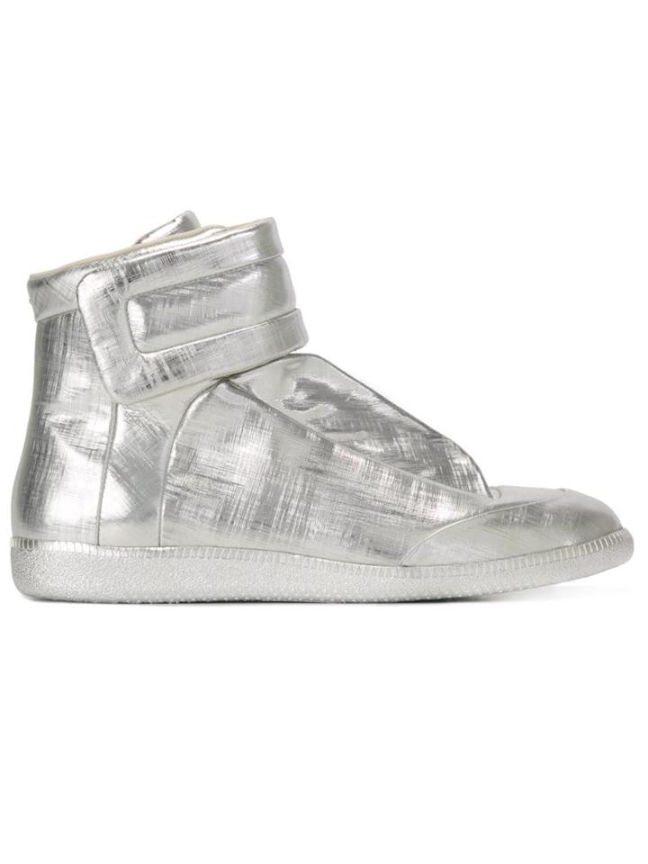 Maison Margiela Future Hi-top Sneakers, Men's, Size: 40, Grey, Calf Leather/rubber/leather