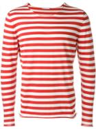 Société Anonyme Striped Sweater, Adult Unisex, Size: Xl, White, Cotton