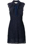 Michael Michael Kors Bow Lace Dress - Blue