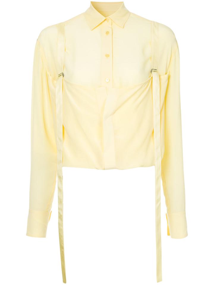 Sies Marjan Turn Up Strappy Shirt - Yellow & Orange