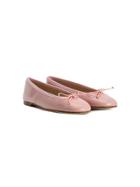Prosperine Kids Bow Front Ballerinas - Pink & Purple