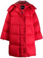 Ermanno Scervino Detachable Hooded Coat - Red