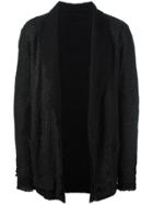 Salvatore Santoro Coated Shawl Lapel Jacket - Black