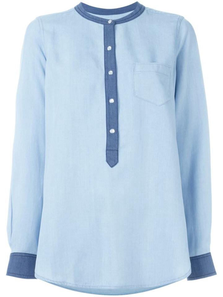 Vince Buttoned Chambray Shirt