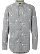 Diesel Blotch Print Shirt, Men's, Size: Xxl, Grey, Cotton