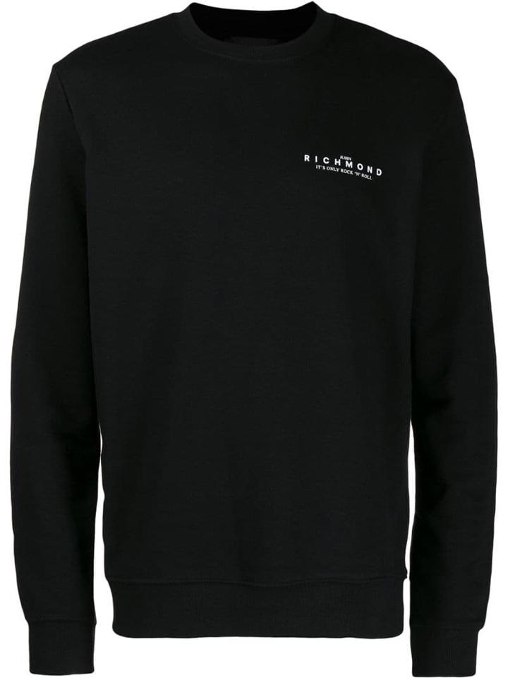 John Richmond Printed Logo Sweatshirt - Black