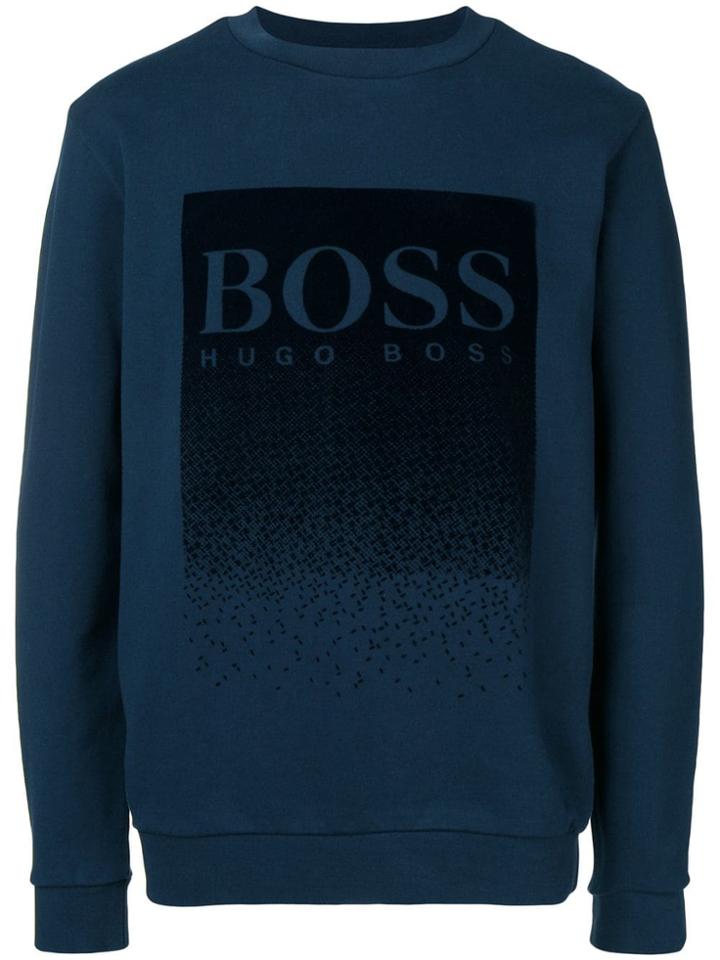 Boss Hugo Boss Logo Patch Sweatshirt - Blue