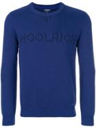 Woolrich Logo Intarsia-knit Sweater - Blue