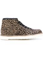 Ps By Paul Smith Leopard Print Boots - Brown