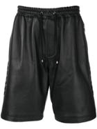 Les Hommes Lace-up Basketball Shorts - Black