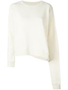 Mm6 Maison Margiela Plain Sweatshirt, Women's, Size: Xs, Nude/neutrals, Cotton