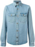 Les (art)ists 'love' Denim Shirt, Men's, Size: Medium, Blue, Cotton