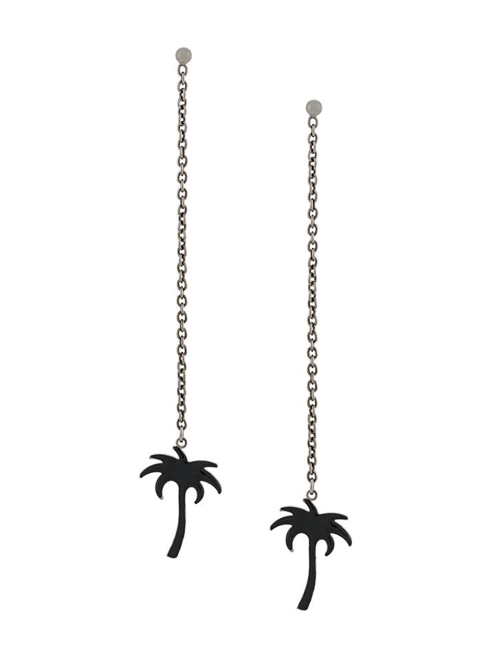 Tomas Maier Palm Drop Earrings - Black