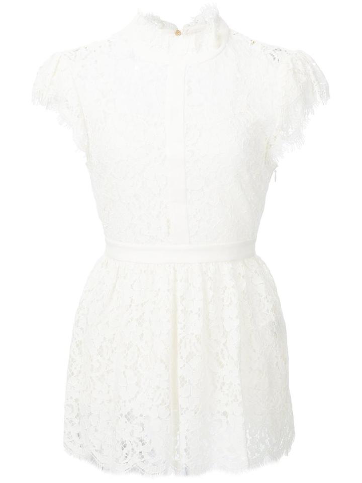 Rachel Zoe Gathered Lace Blouse