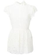 Rachel Zoe Gathered Lace Blouse