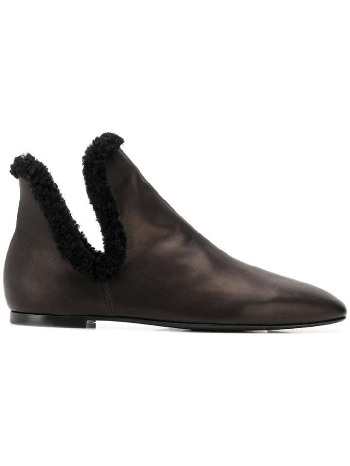 The Row Eros Ankle Boots - Black