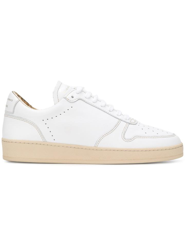 Zespa Perforated Lace-up Sneakers - White